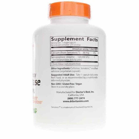 High Potency Serrapeptase, DRB